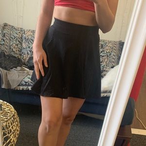 Black skater skirt